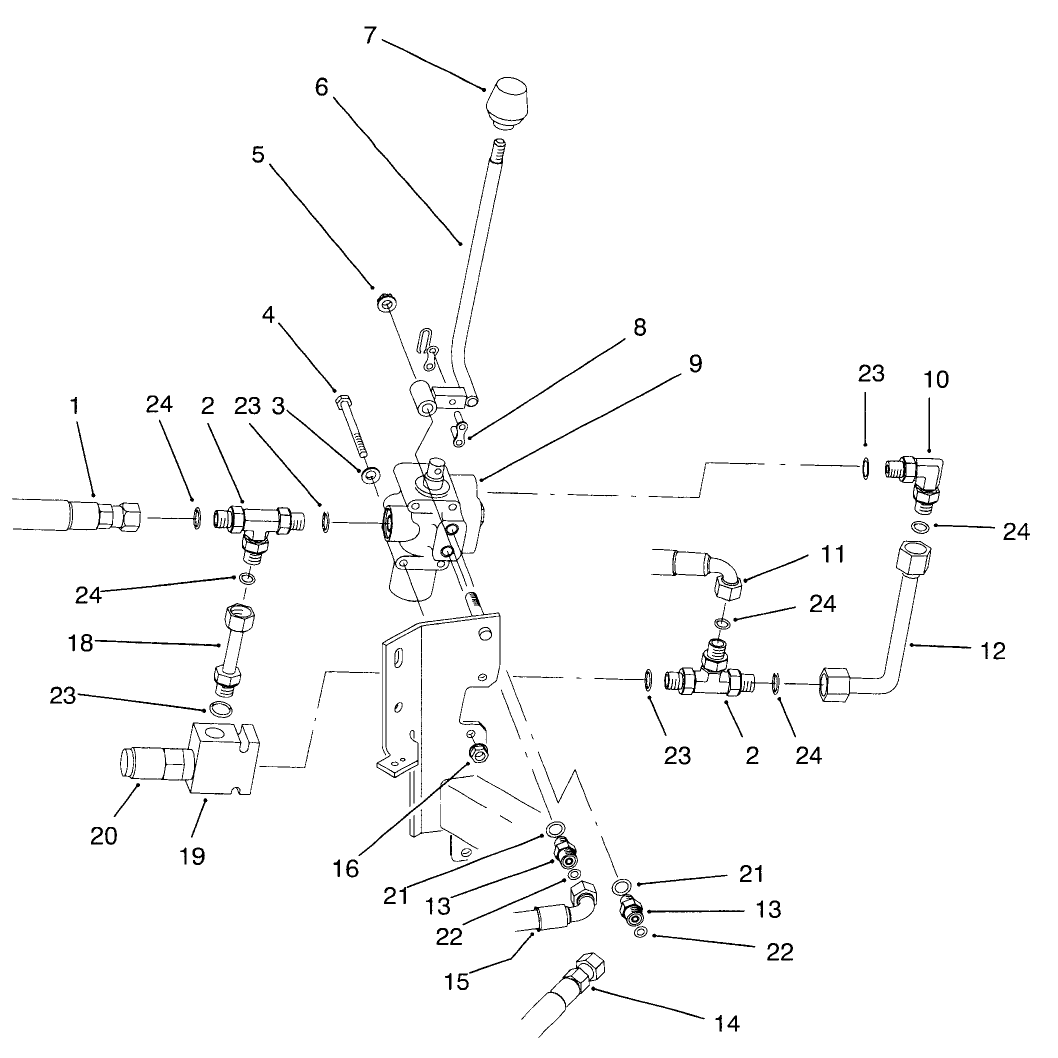 Cutting Unit Lift Valve Installation Assembly