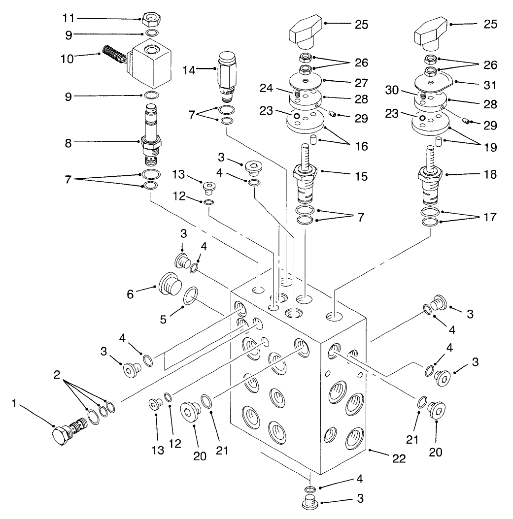 Hydraulic Manifold Assembly No. 93-6718