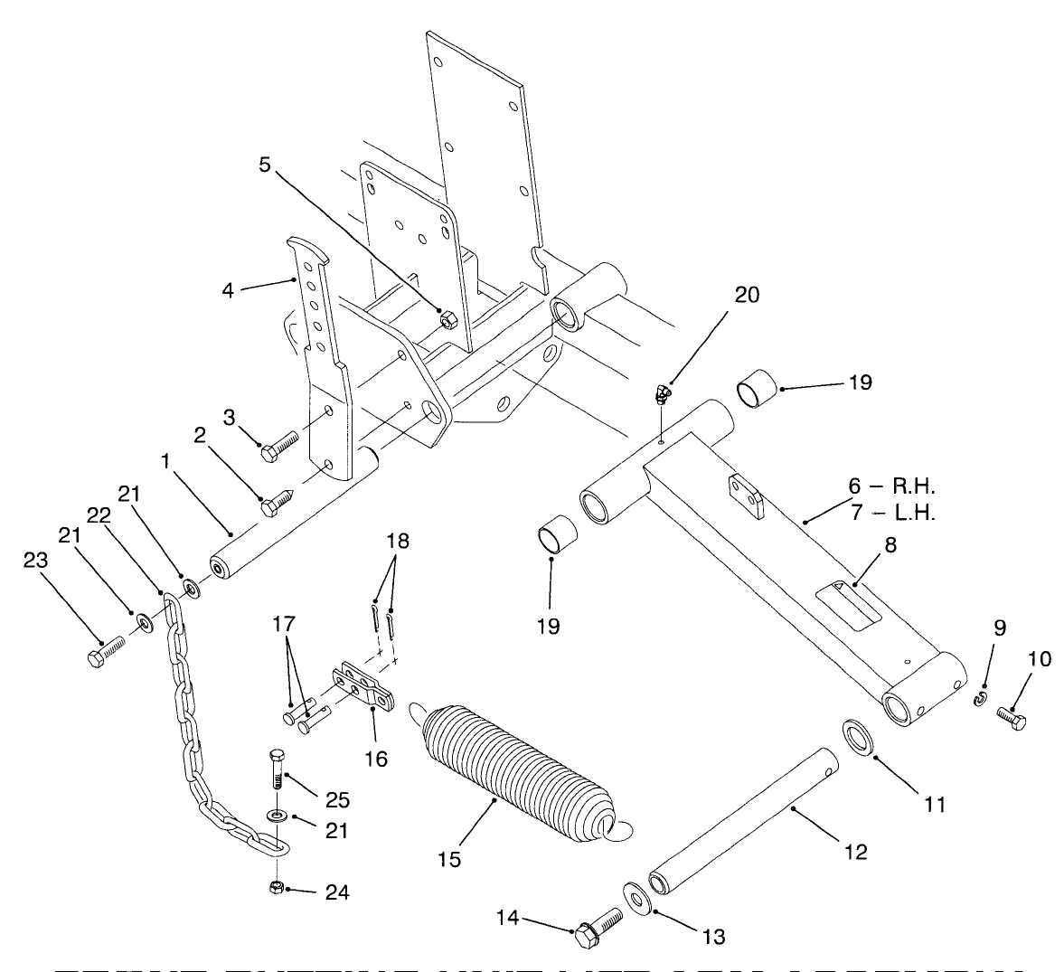 Front Cutting Unit Lift Arm Assembly