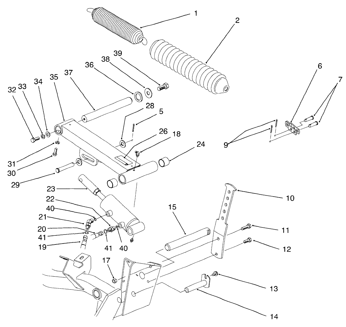Rear Cutting Unit Lift Arm Assembly
