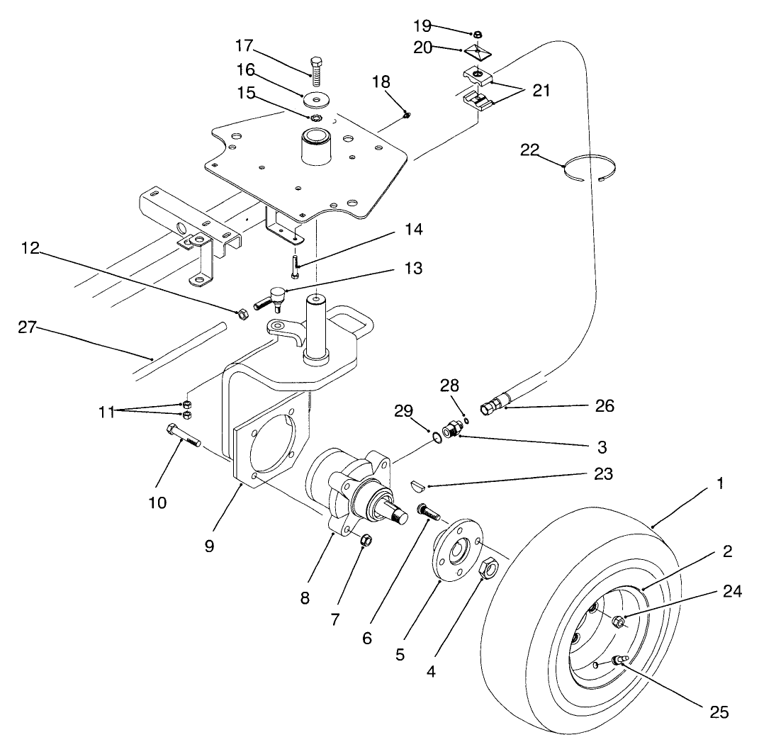 Rear Wheel Assembly (model No. 03426)