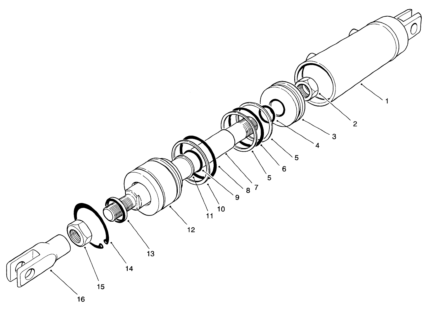 Hydraulic Cylinder Assembly No. 62-4660