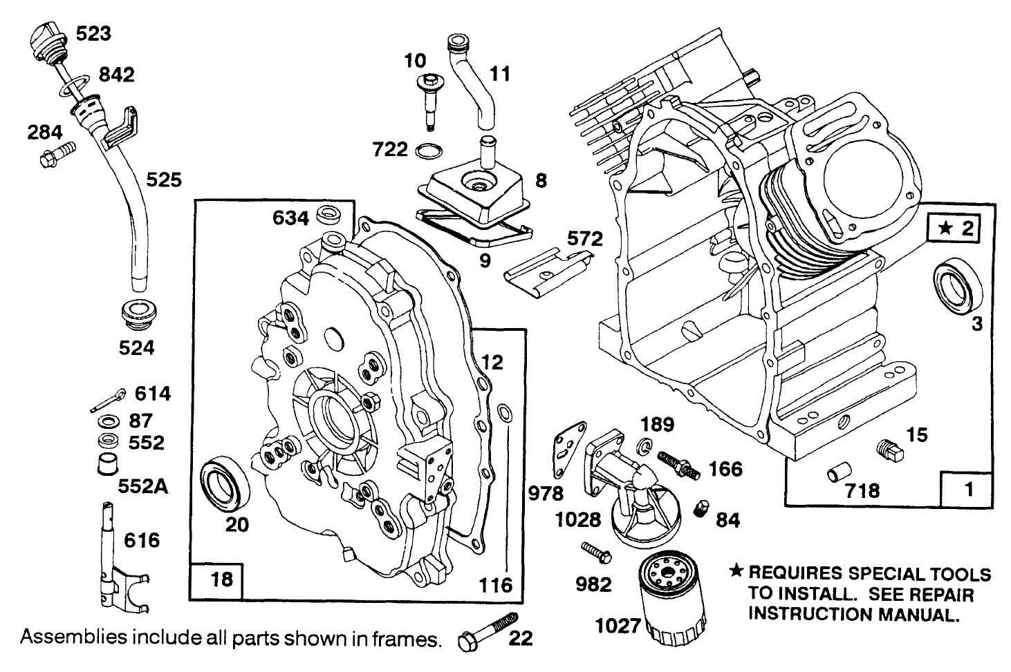 Engine Briggs & Stratton Model 303447-1233-A1
