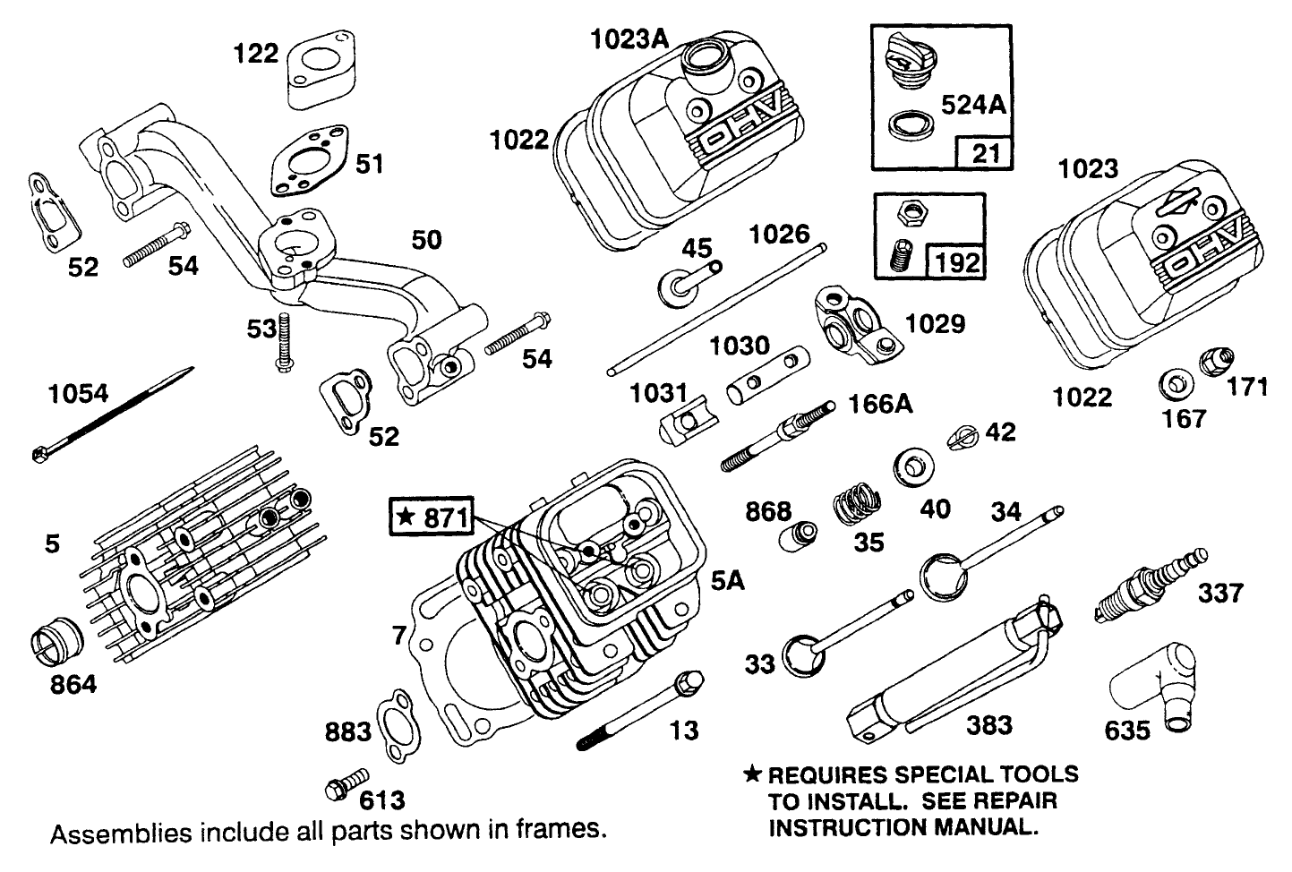Engine Briggs & Stratton Model 303447-1233-A1