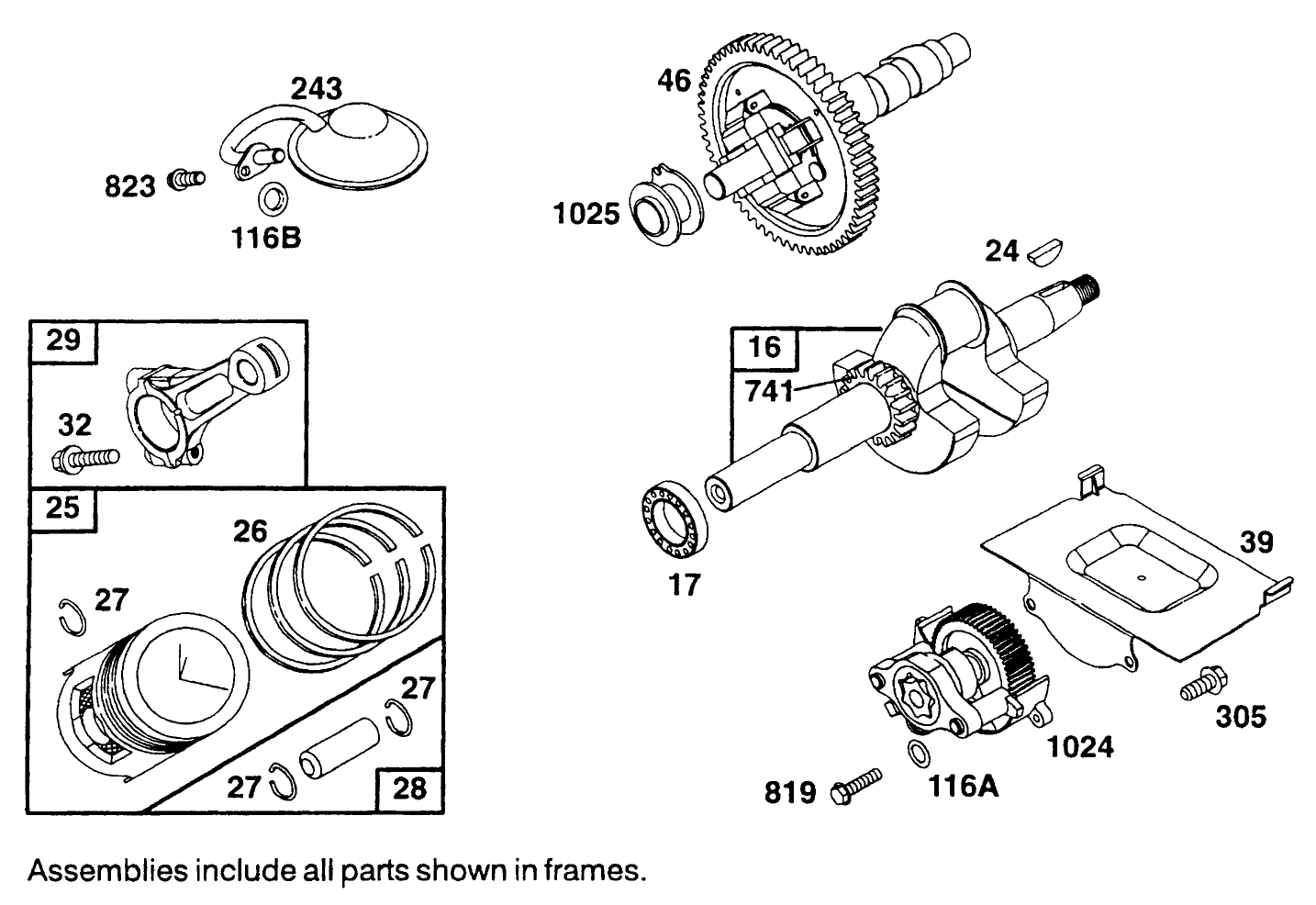 Engine Briggs & Stratton Model 303447-1233-A1