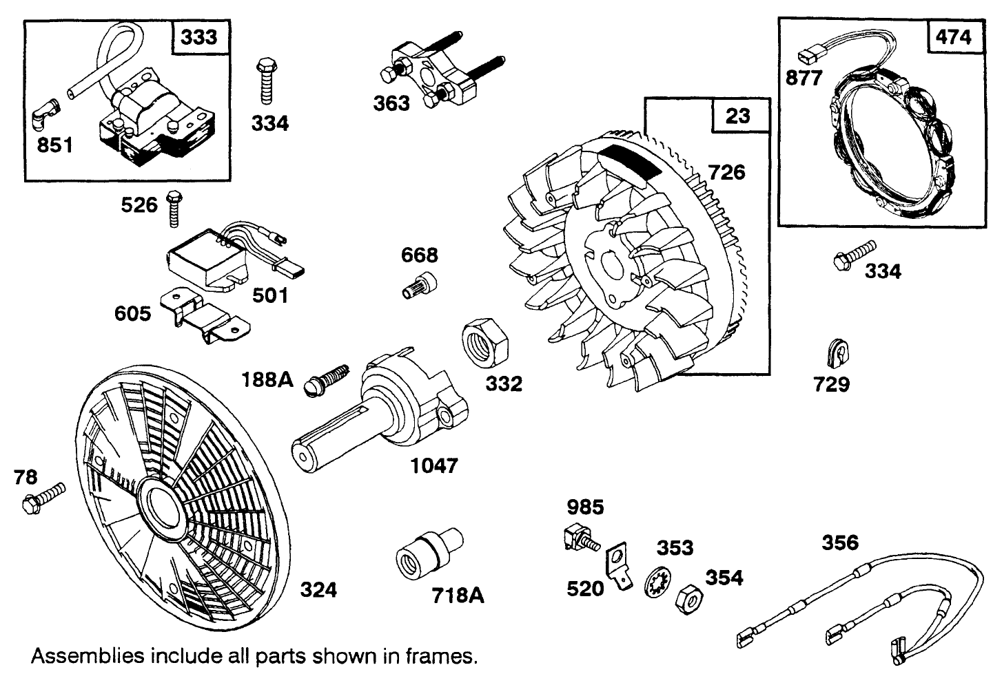 Engine Briggs & Stratton Model 303447-1233-A1