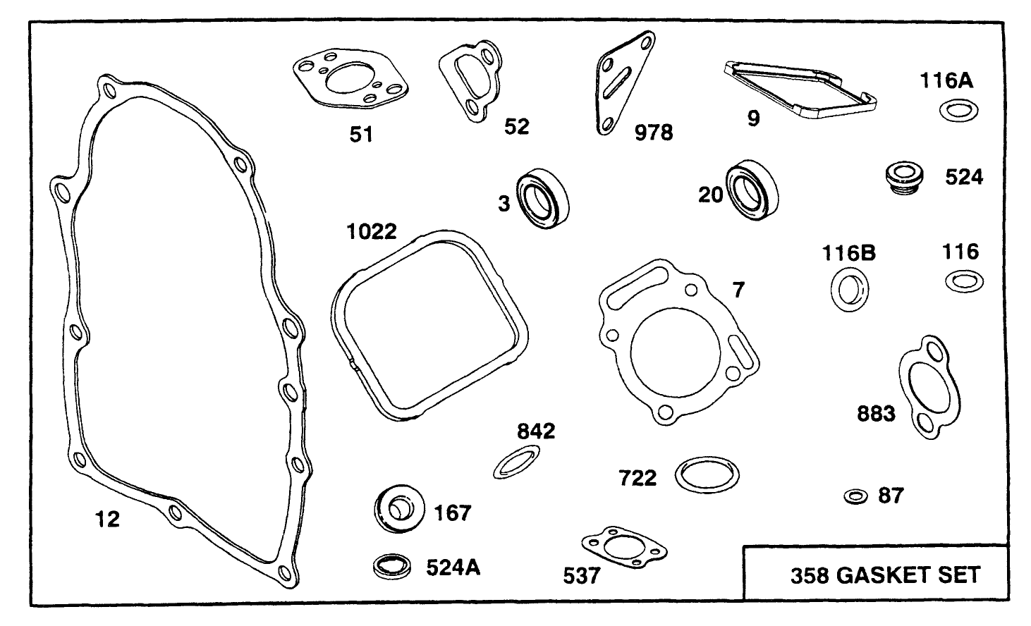 Engine Briggs & Stratton Model 303447-1233-A1