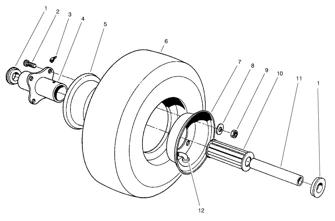Pneumatic Tire & Wheel Assembly (optional)