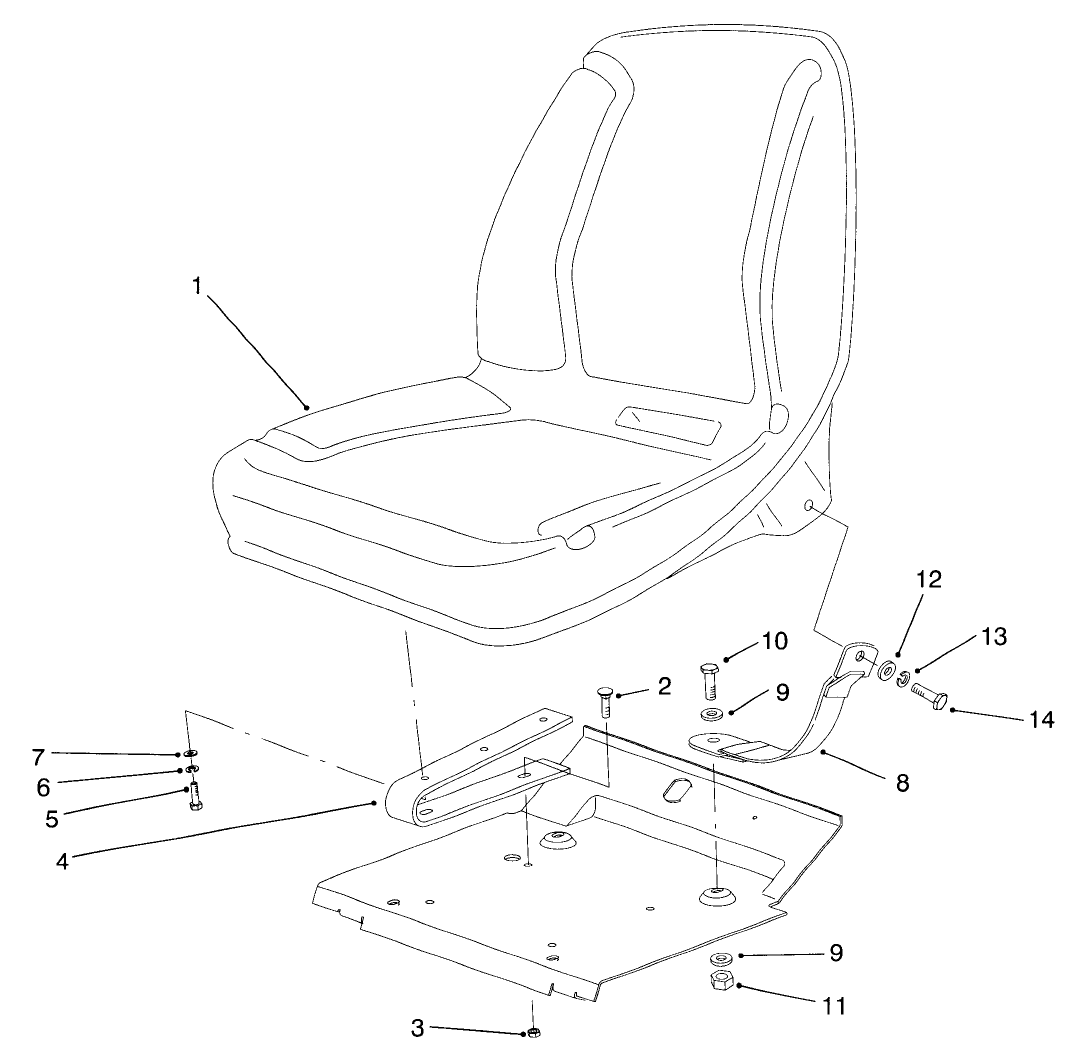 Low Seat Assembly (optional)