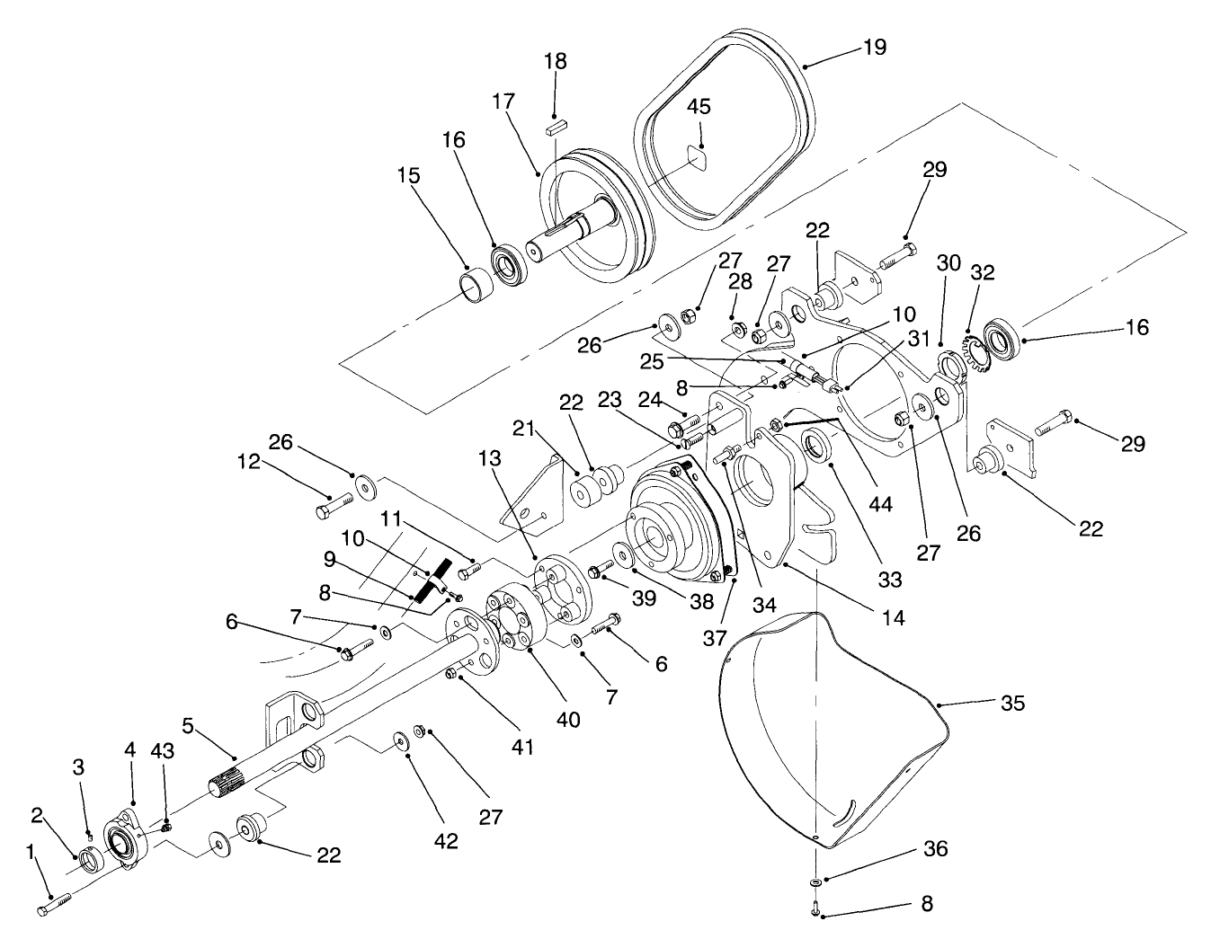 Pto Shaft & Clutch Assembly