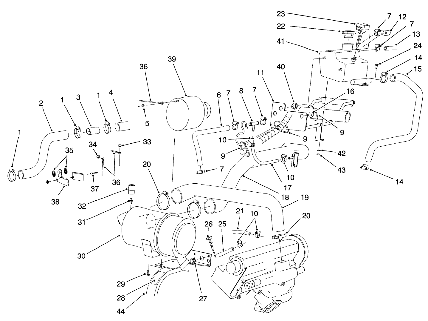 Engine Plumbing Assembly