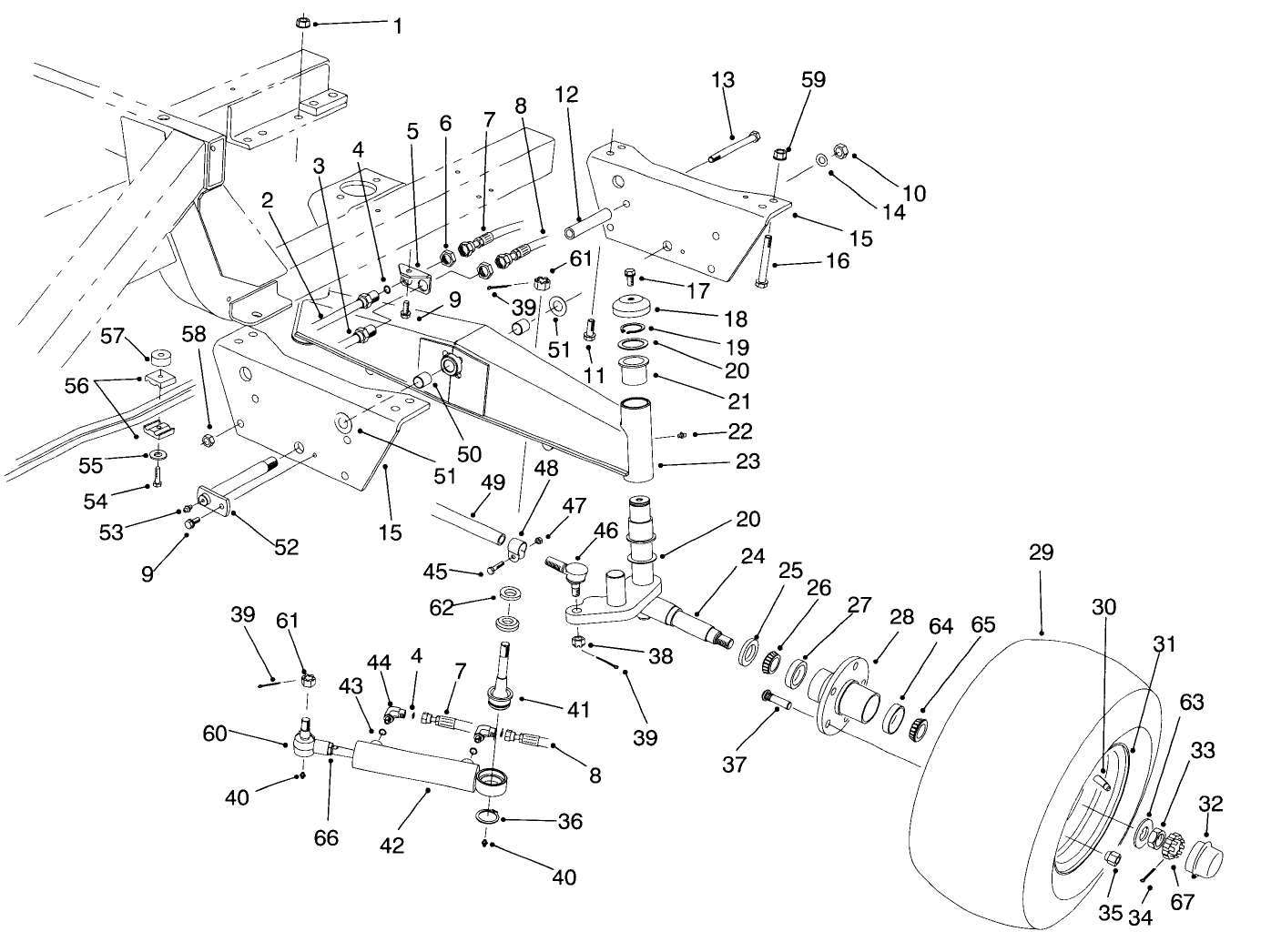 Rear Axle Assembly (model No. 30450)