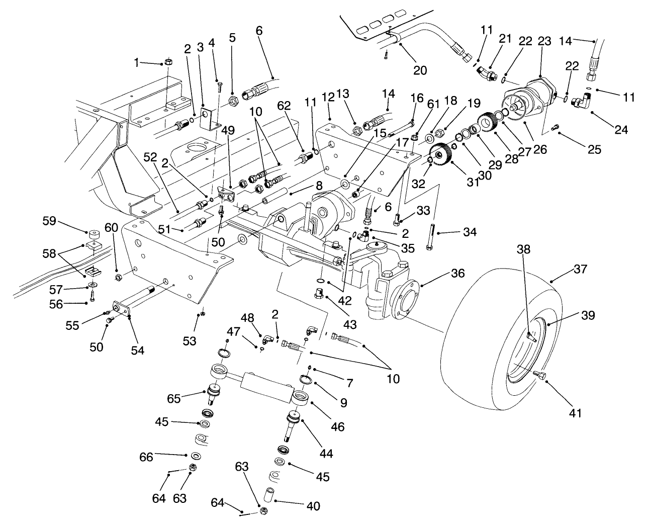 Rear Axle Assembly (model No. 30455)