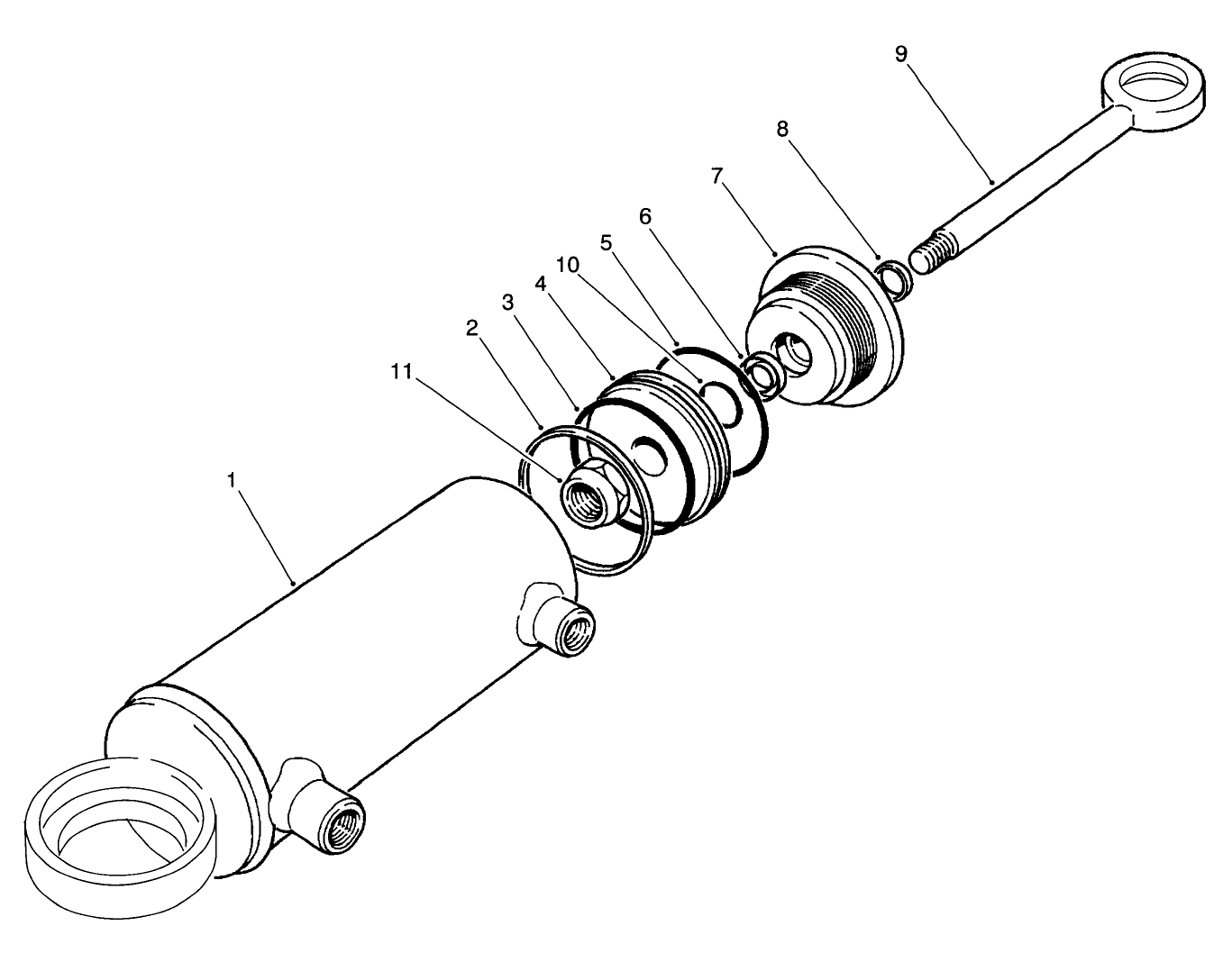 Hydraulic Cylinder No. 92-6584 (model No. 30455)