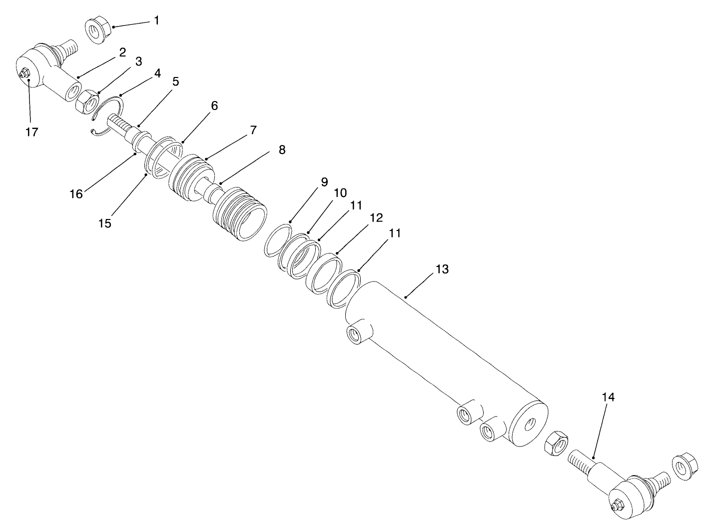 Hydraulic Cylinder Assembly No. 86-2190