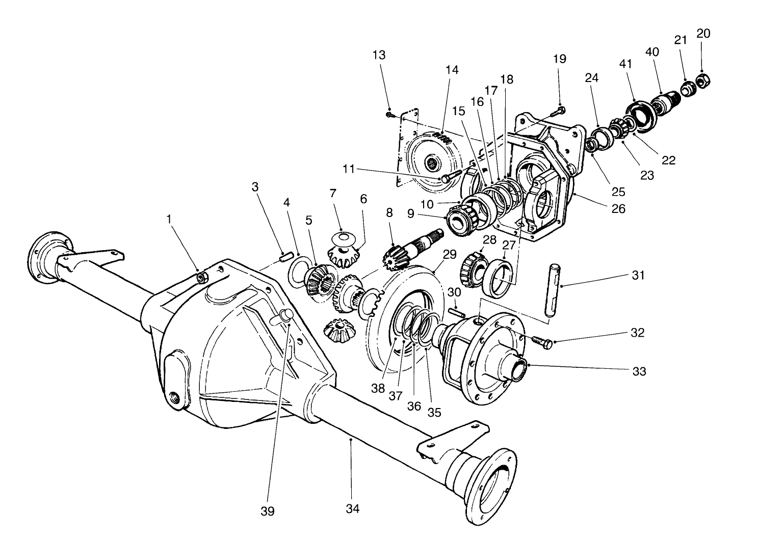 Front Axle Assembly No. 94-6933