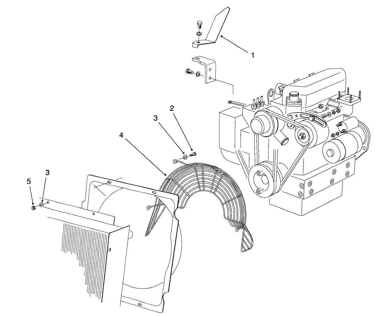 Fan Guard & Flywheel Shield Assembly (europe)