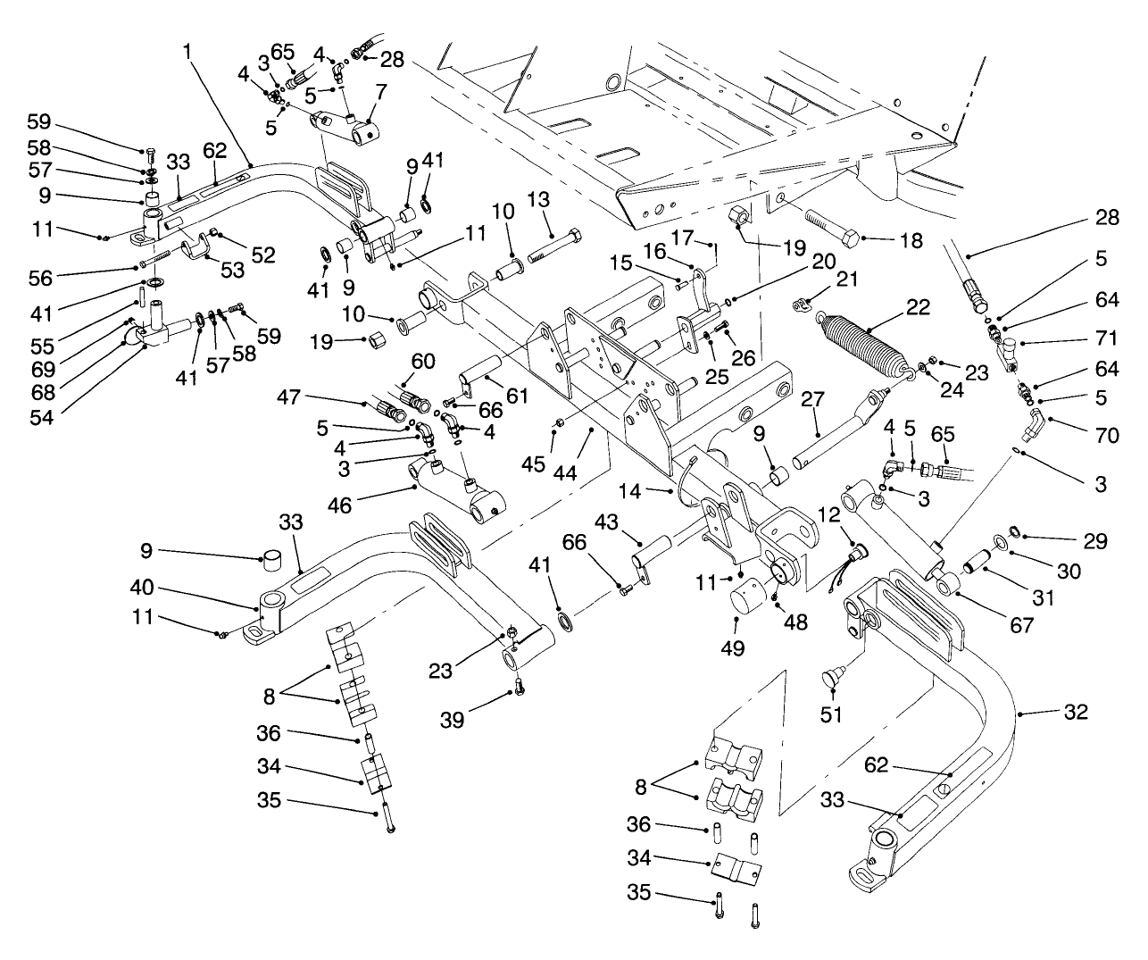 Front Lift Arms Assembly