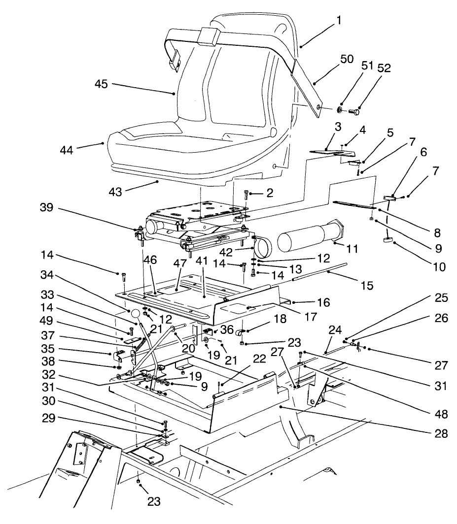 Seat & Throttle Assembly