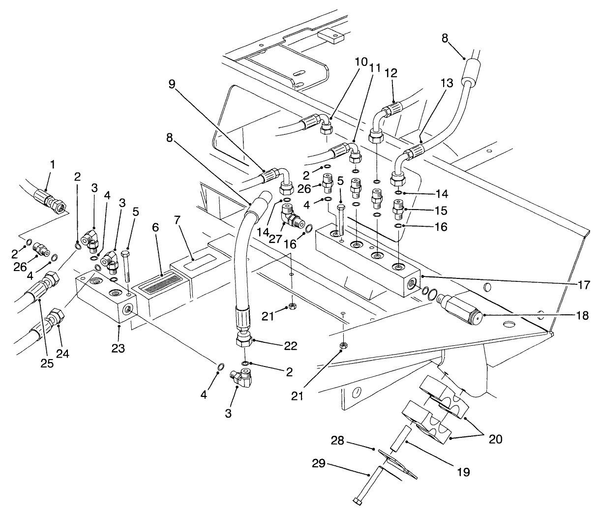 Front Hydraulic Manifolds