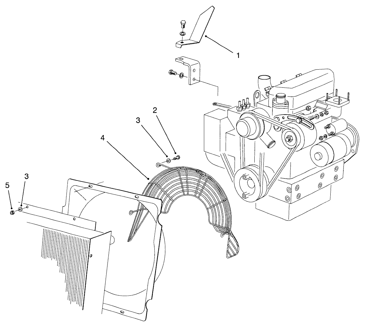 Fan Guard & Flywheel Shield Assembly (europe)