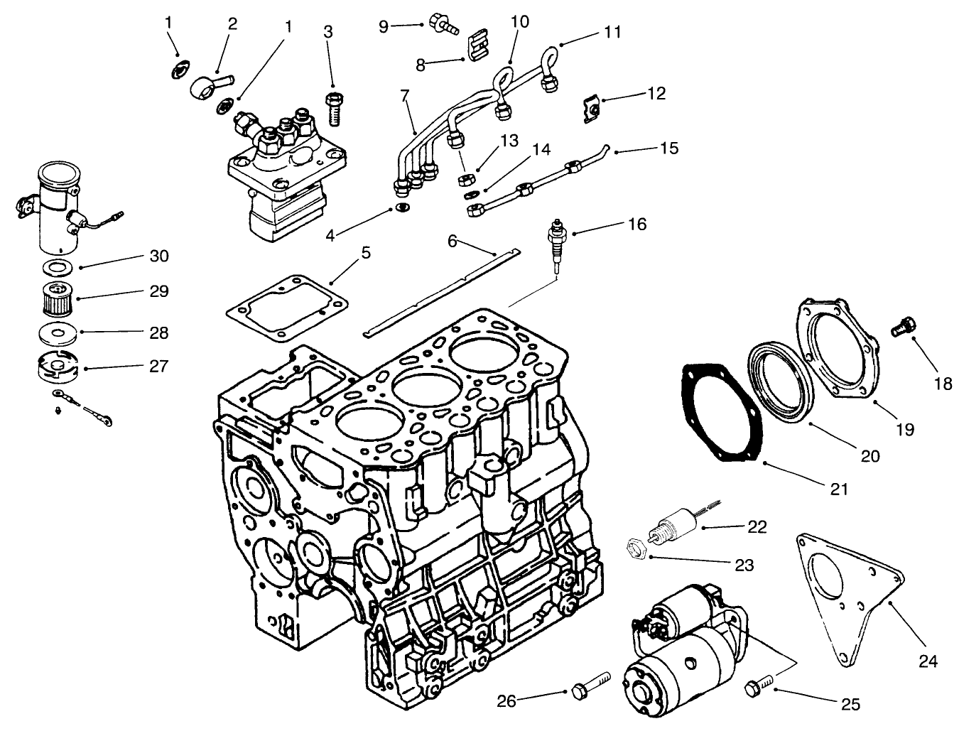 Fuel And Starter System Assembly
