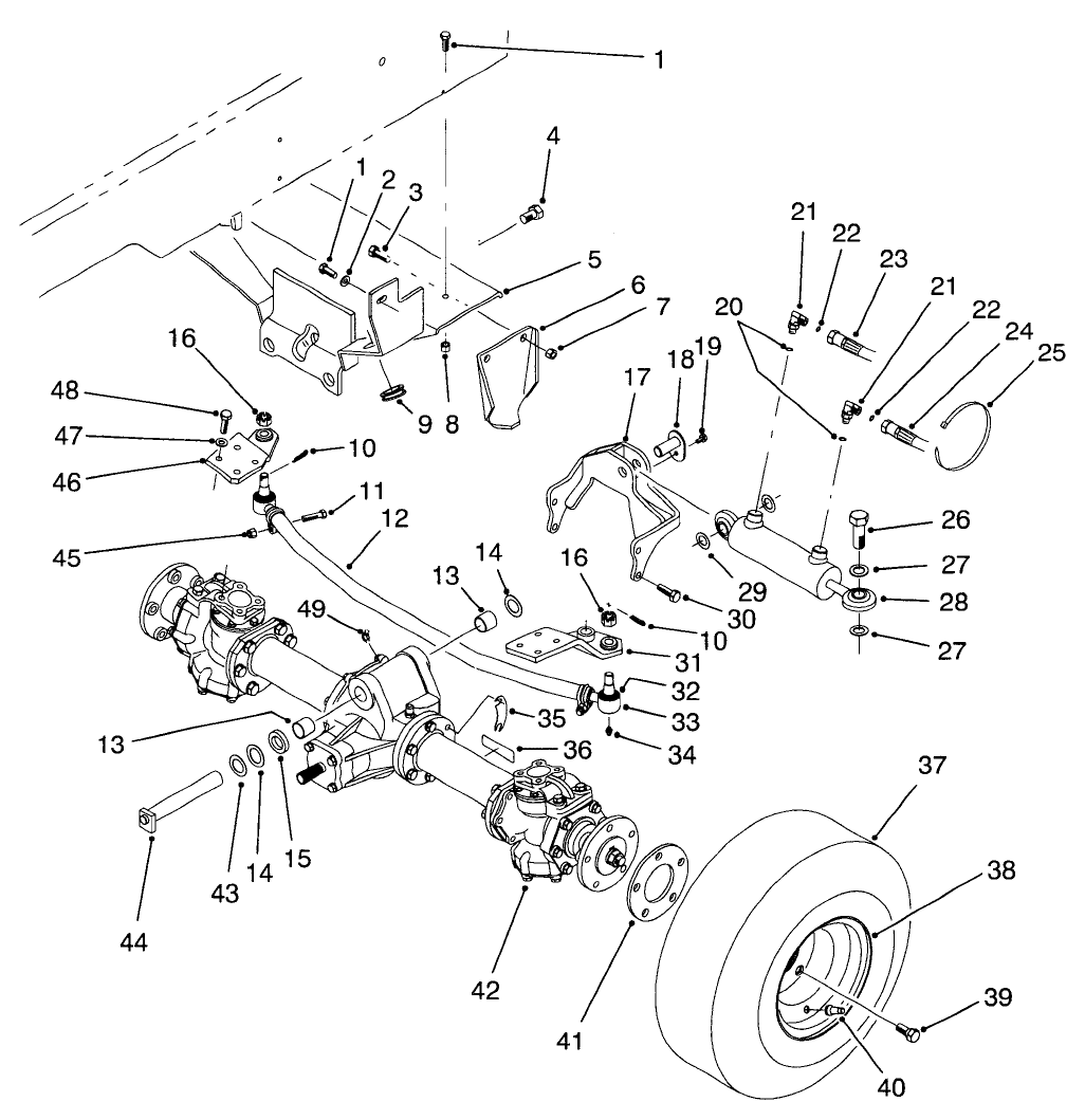 Rear Axle Installation Assembly