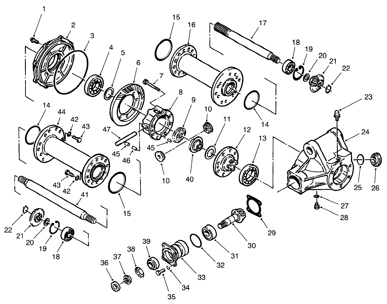 Rear Axle Assembly No. 68-6823