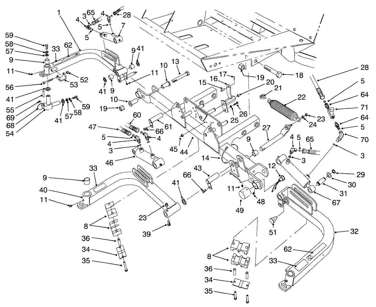 Front Lift Arms Assembly