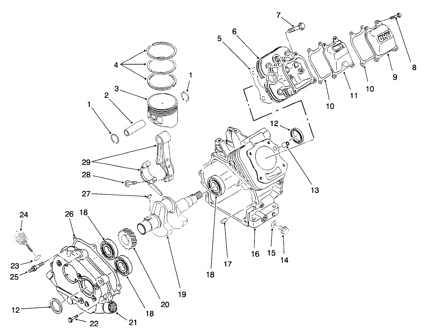 Engine Crankcase Assembly