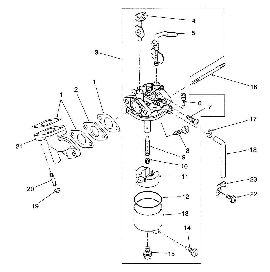 Engine Carburetor Assembly