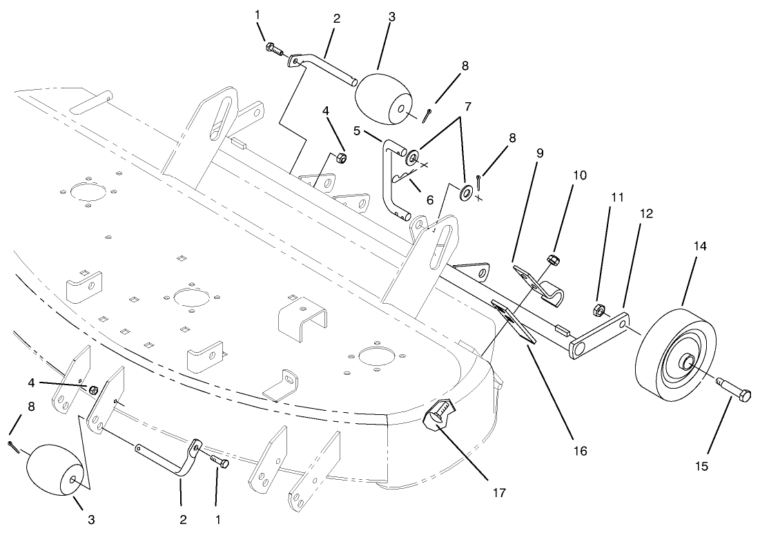 Gage Wheel & Roller Assembly