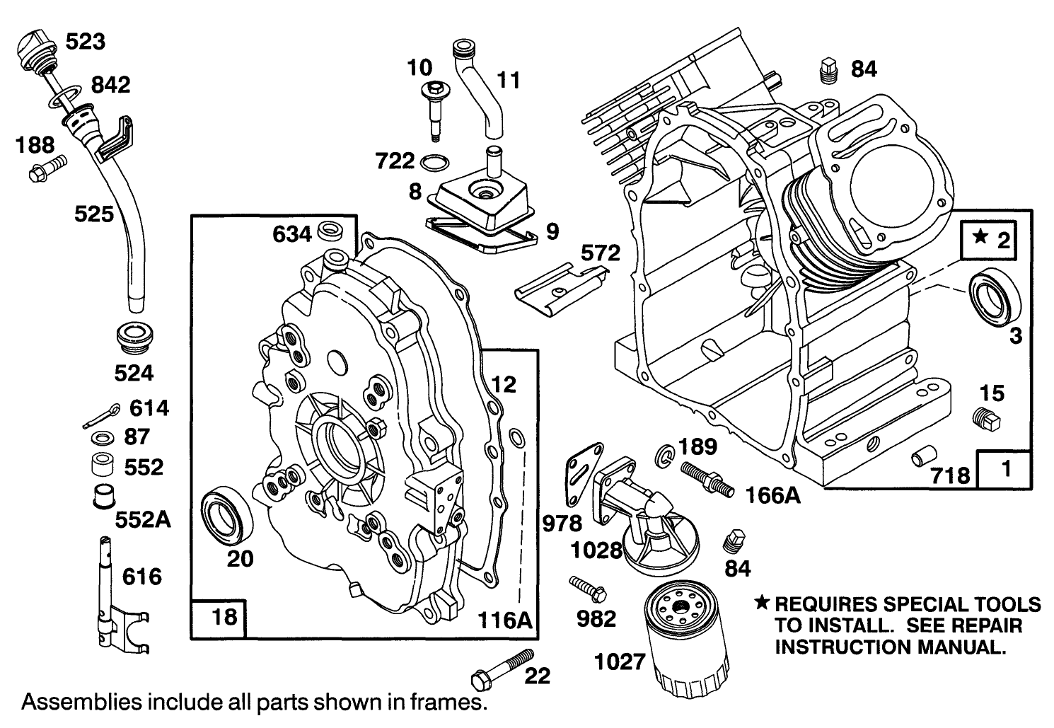Engine Briggs & Stratton Model 303447-0479-01