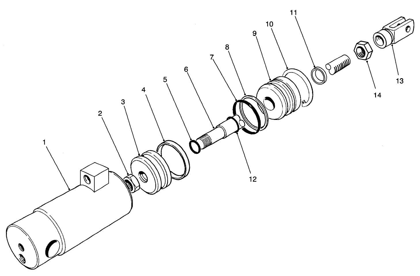 Hydraulic Cylinder Assembly No. 83-2580