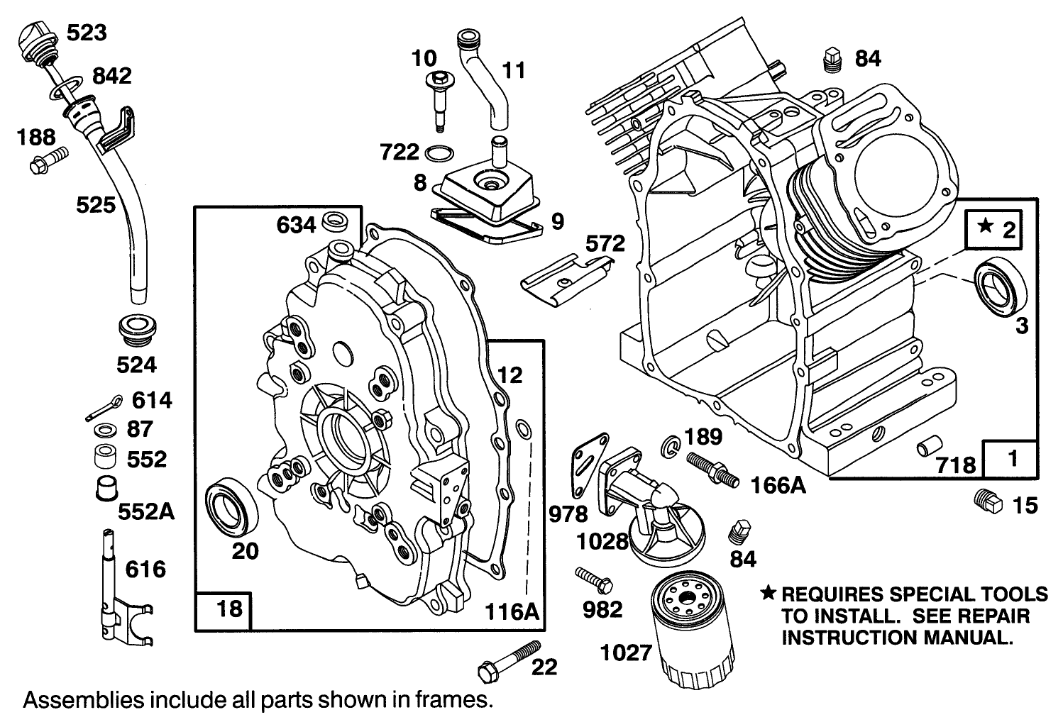 Engine Briggs & Stratton Model 303447-0411-01