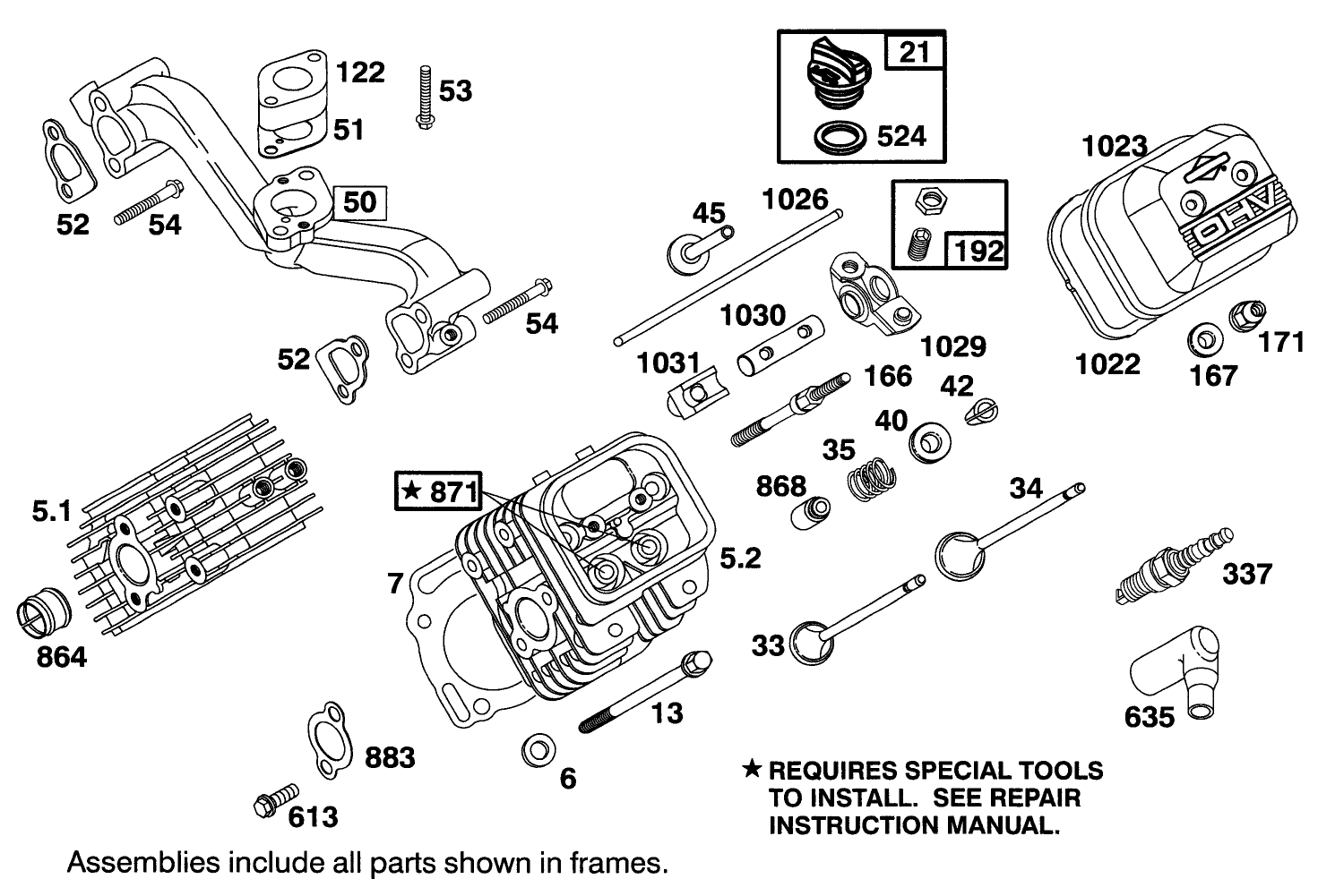 Engine Briggs & Stratton Model 303447-0411-01