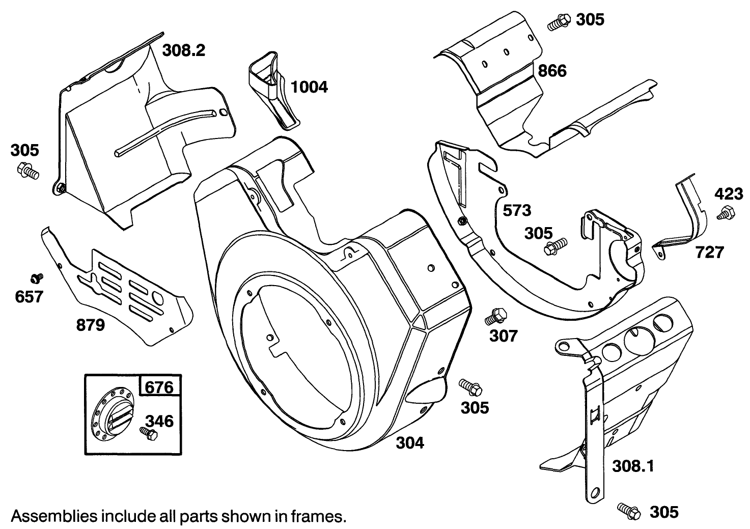 Engine Briggs & Stratton Model 303447-0411-01