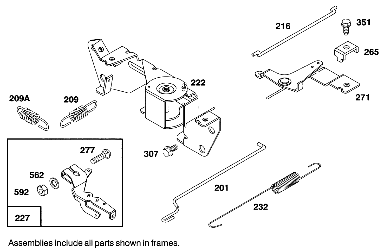 Engine Briggs & Stratton Model 303447-0411-01