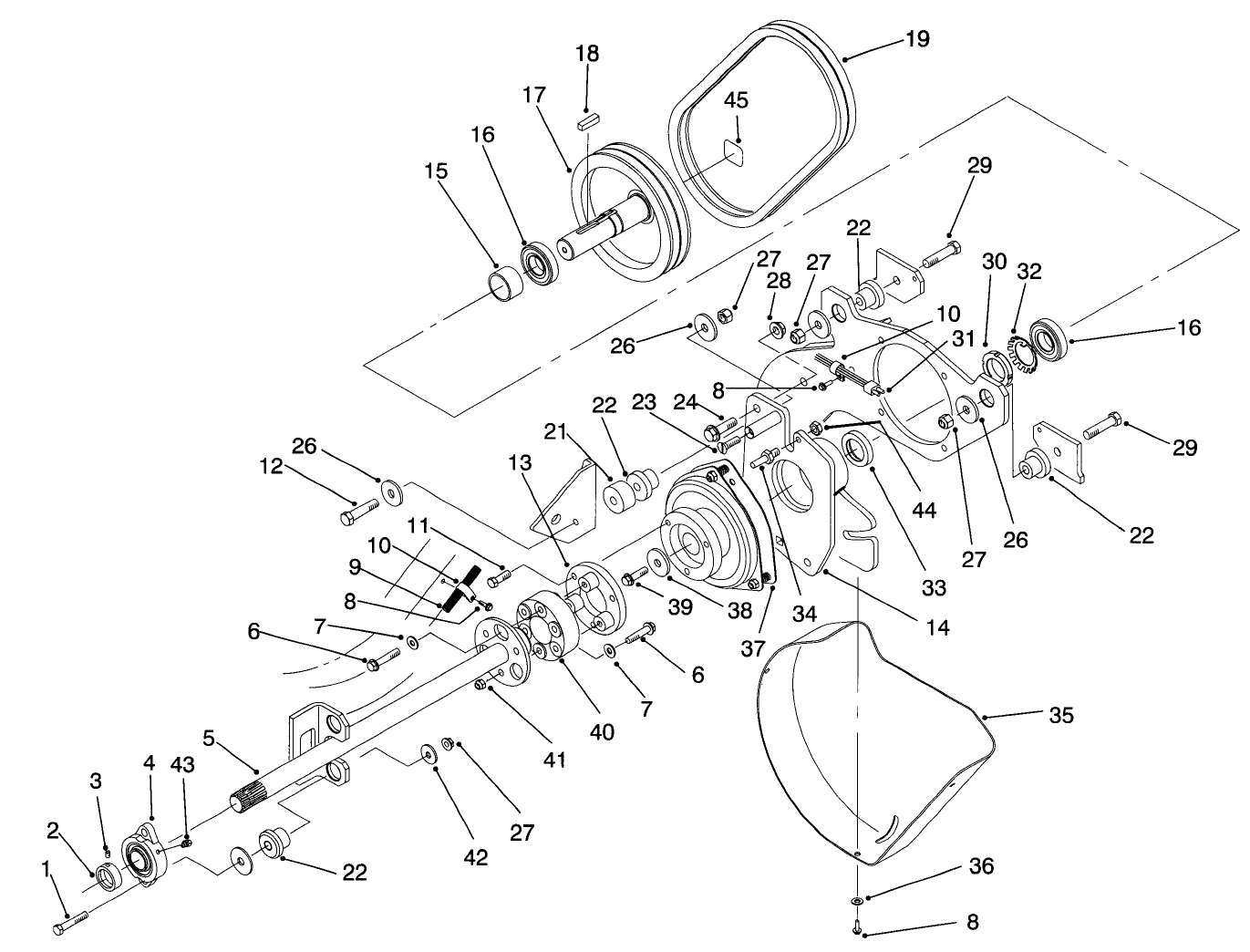 Pto Shaft & Clutch Assembly