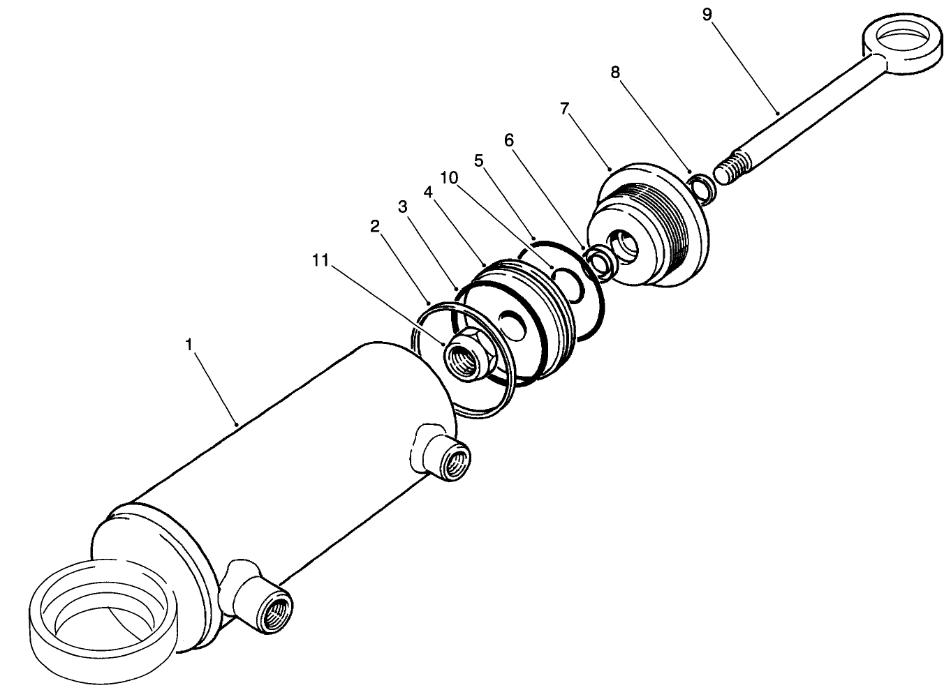 Hydraulic Cylinder No. 92-6584 (model No. 30455)