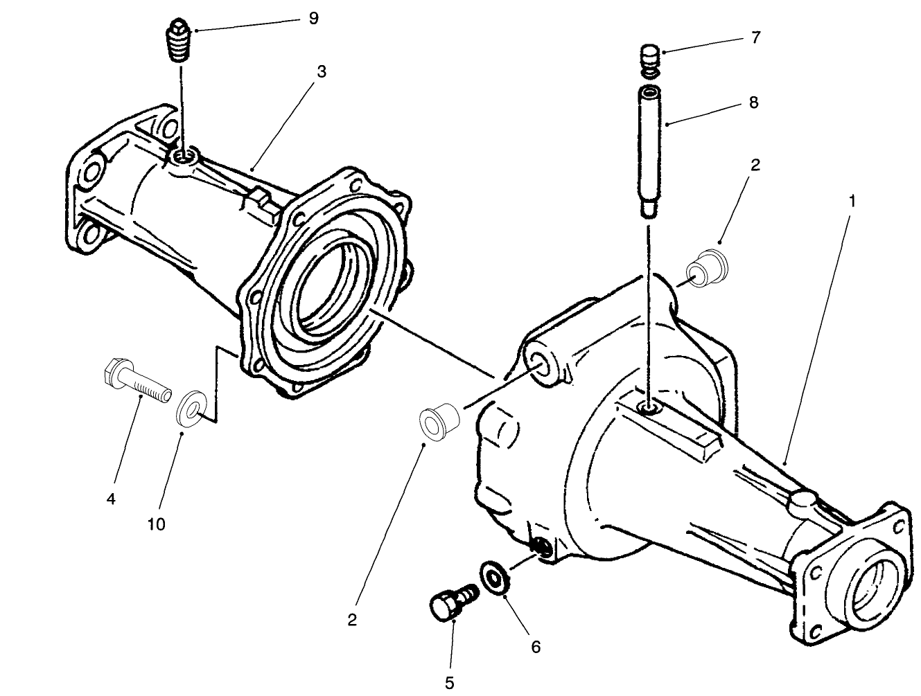 Axle Housing Assembly (model No. 30455 Serial No. 60300-60351 & 60428-Up) (axle No. 93-7780)
