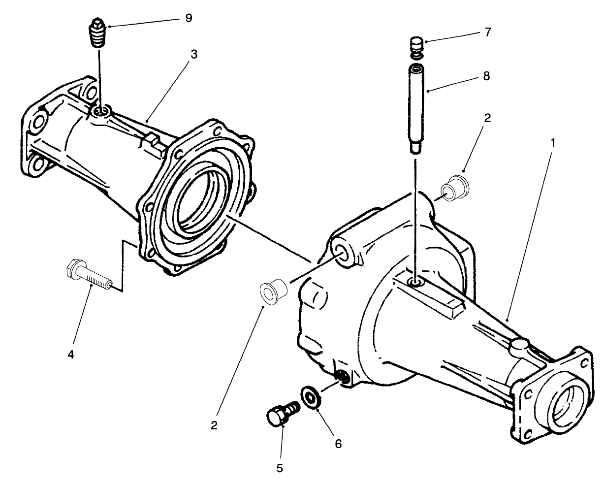 Axle Housing Assembly (model No. 30455 Serial No. 60352-60427) (axle No. 74-5621)