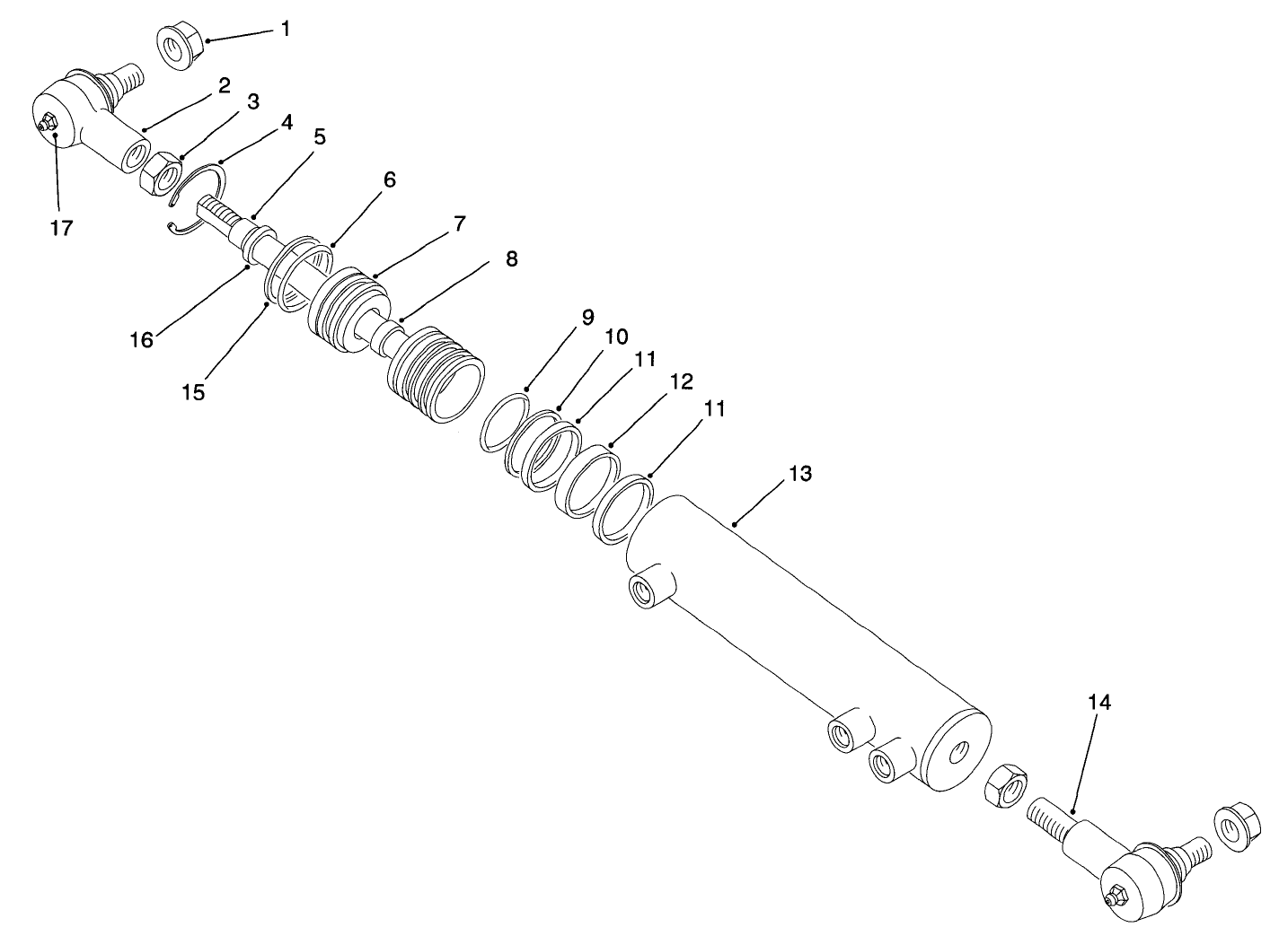 Hydraulic Cylinder Assembly No. 86-2190