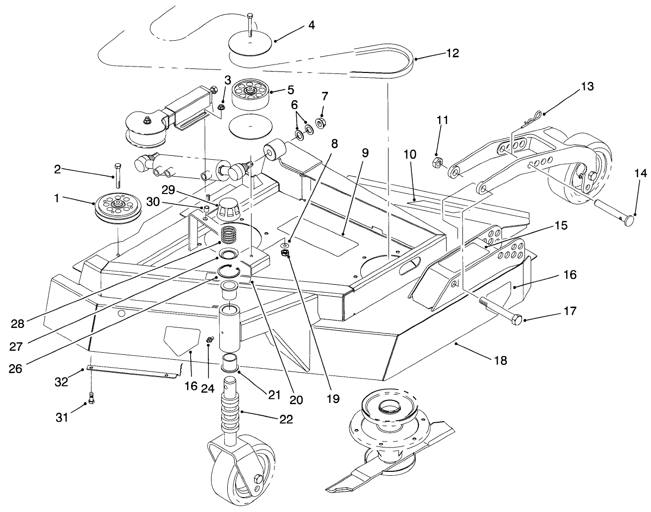 Wing Deck Assembly-L.h.