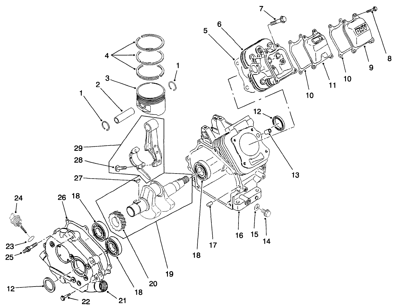 Engine Crankcase Assembly