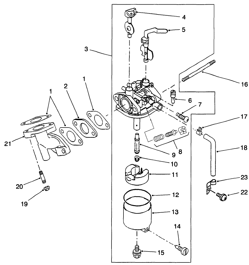 Engine Carburetor Assembly