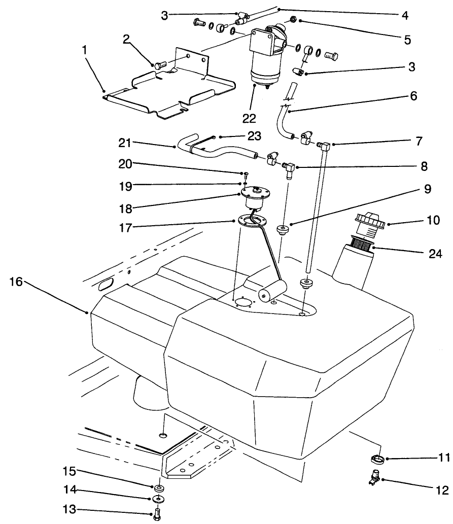Fuel Tank & Filter Assembly