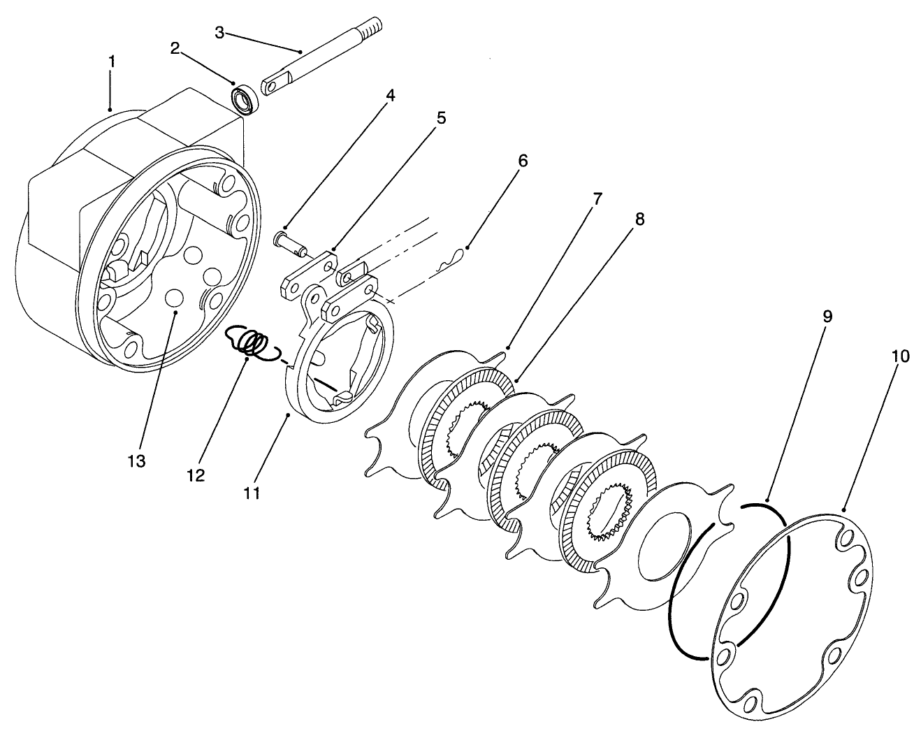 Brake Asm No. 92-7414 Rh & 92-7417 Lh (shown)