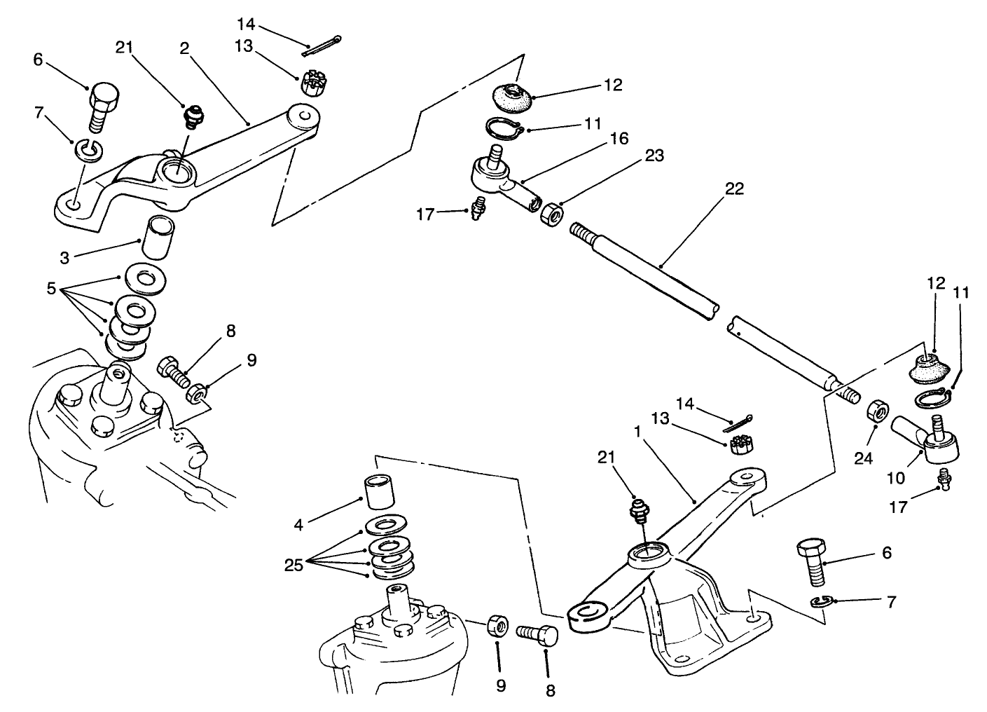 Steering Arm Linkage Axle No. 93-7780 Model No. 03801 Only)