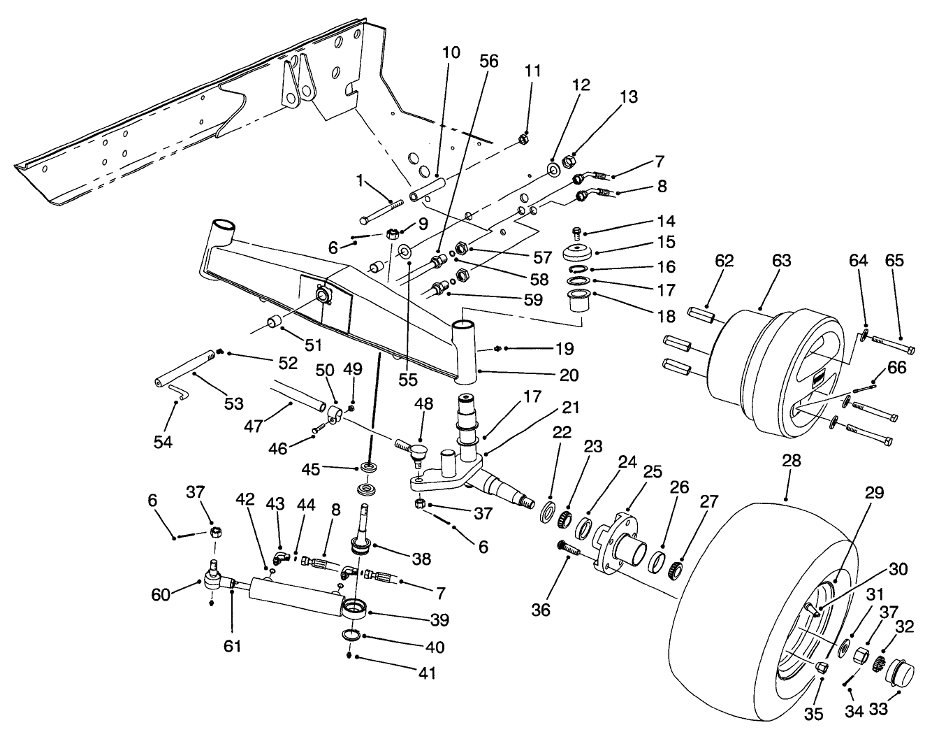 2-Wd Rear Axle Assembly (model No. 03800)